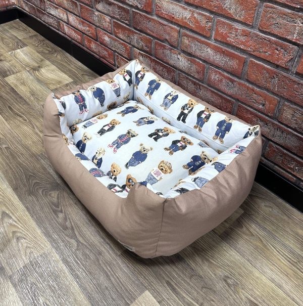 Лежак для кошек и собак панама модель 2 "Teddy" 50х40 см