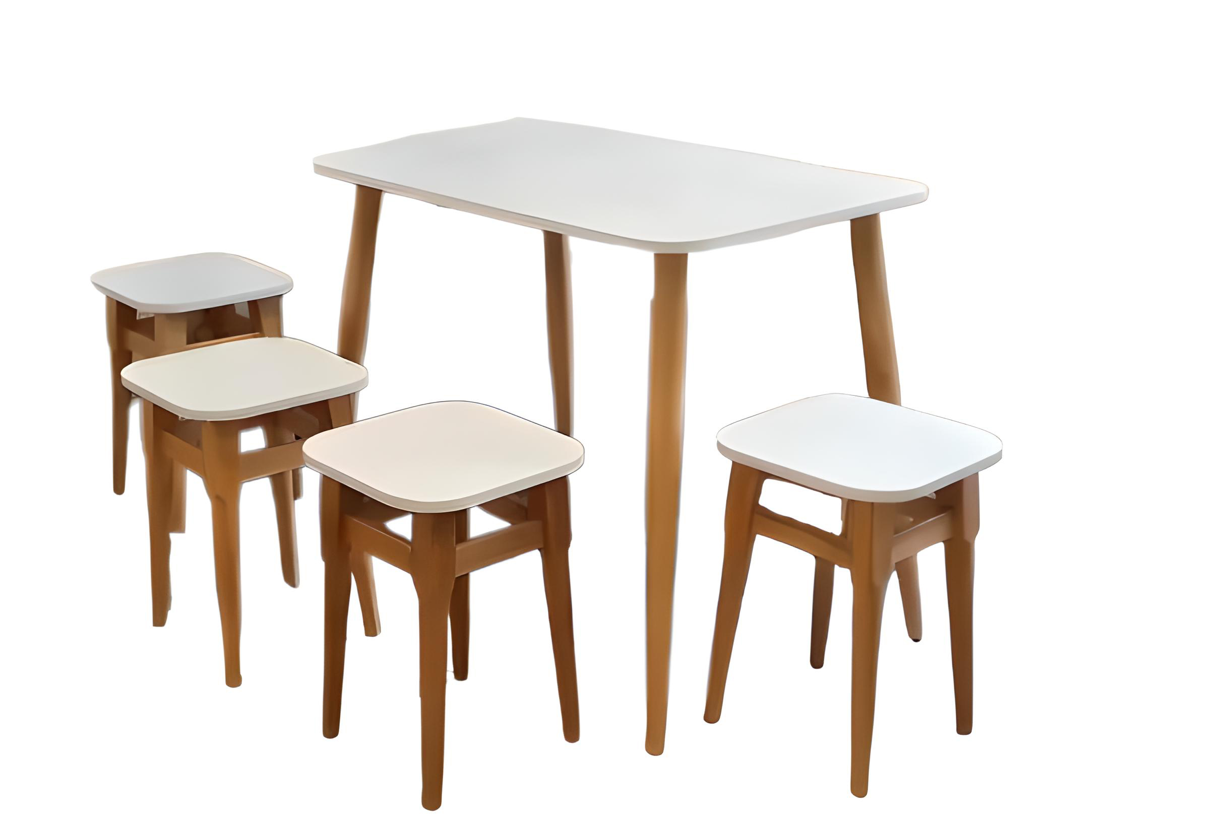 Комплект мебели Майами - 2 (стол+4 табурета) Нимфея альба