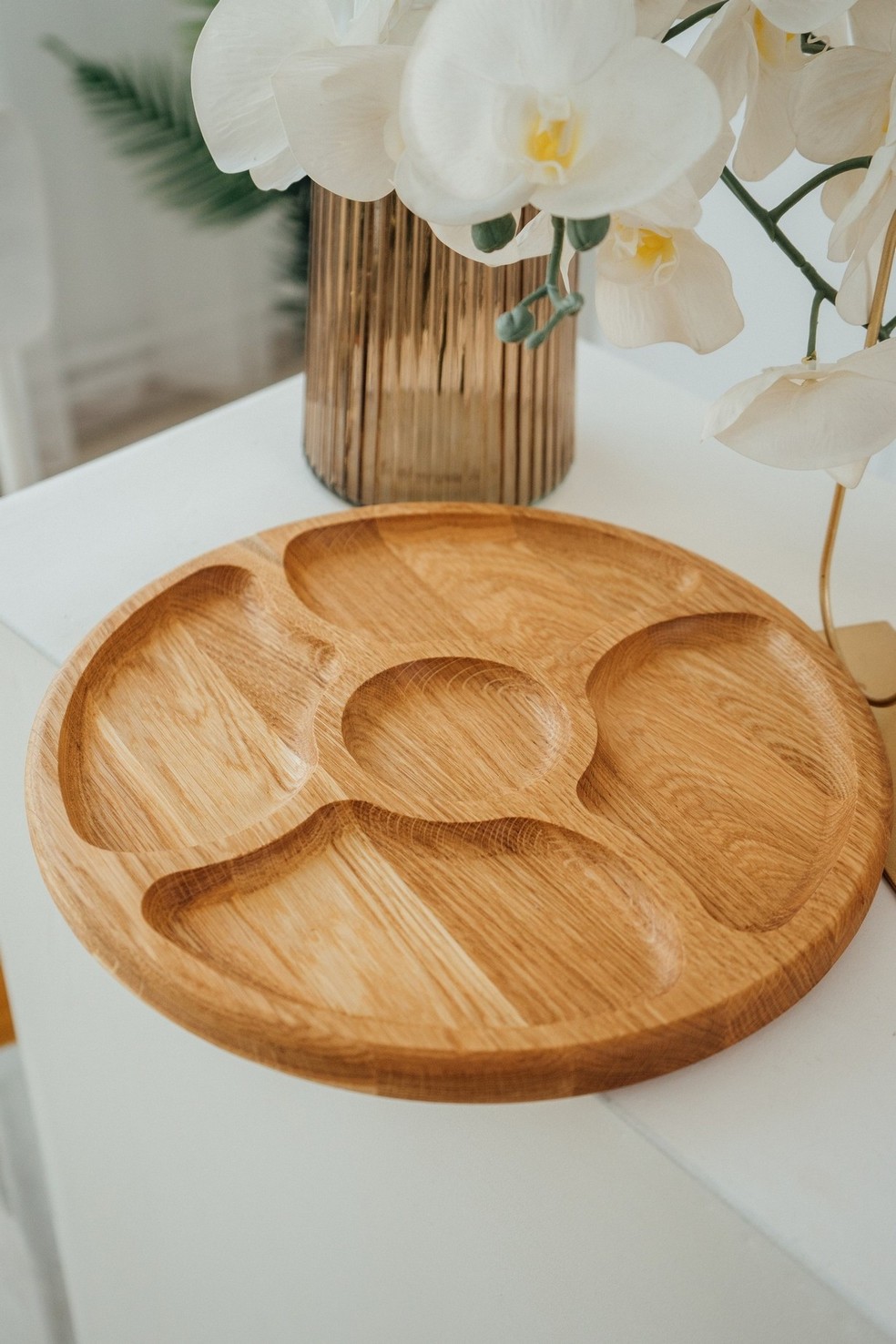 Менажниця Wood Decor  4 хвилі  30 см Менажниця Wood Decor  4 хвилі  30 см