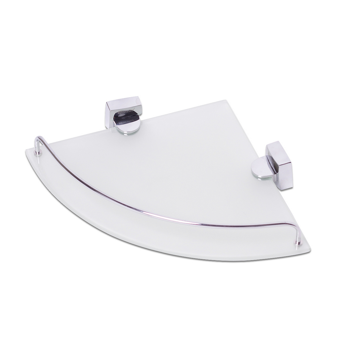 Полиця для ванної Besser кутова скляна 28х28х6 см KM-8817