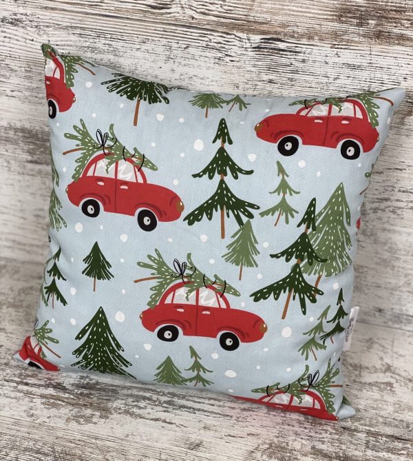 Подушка новогодняя X-mas cars 40х40 см цельная Подушка новогодняя X-mas cars 40х40 см цельная