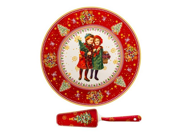 Блюдо Lefard для торта с лопаткой Vintage 27см 924-813 Блюдо Lefard для торта с лопаткой Vintage 27см 924-813