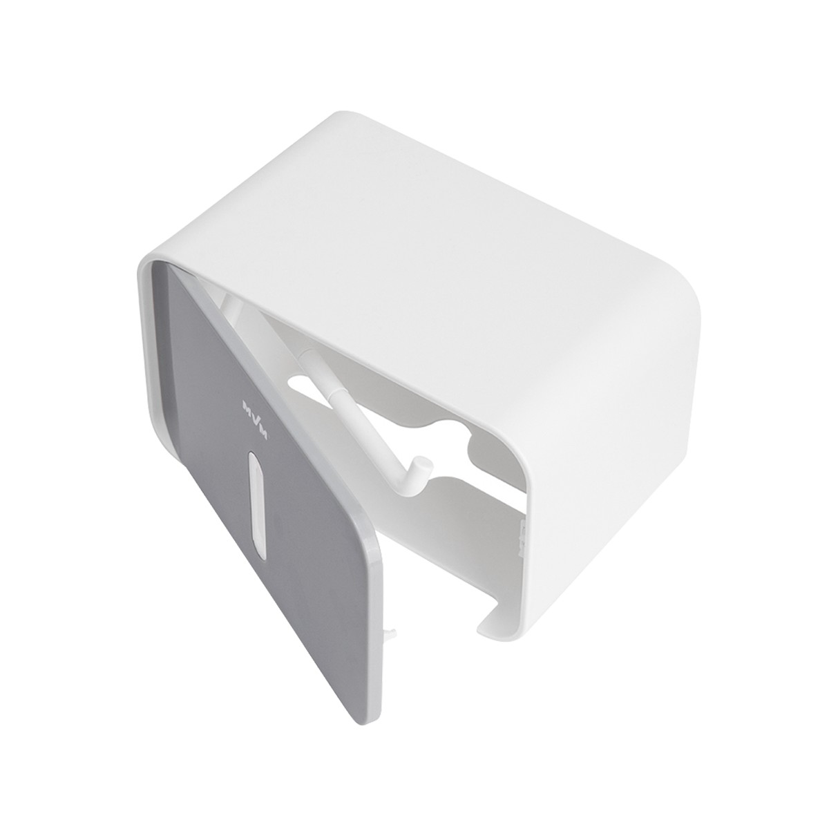 Держатель MVM для туалетной бумаги  BP-15, белый/серый