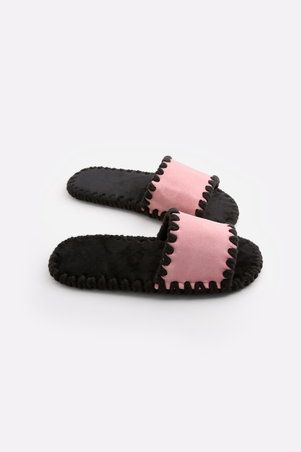 Жіночі домашні капці Family Story Класичні відкриті Рожеві