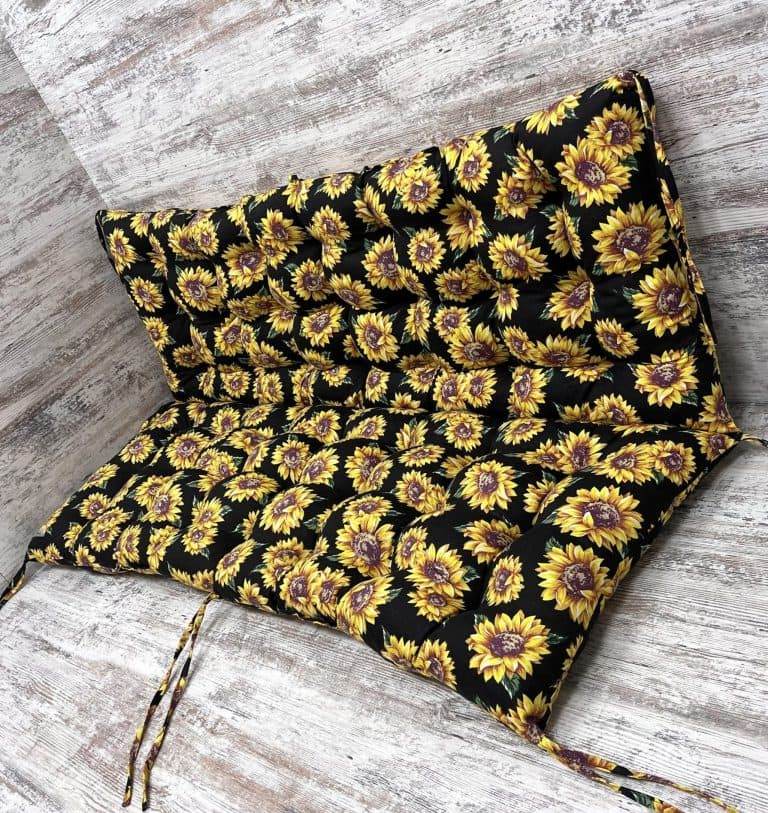 Подушка на кресло/поддон/качелю панама “Sunflowers” Подушка на кресло/поддон/качелю панама “Sunflowers”
