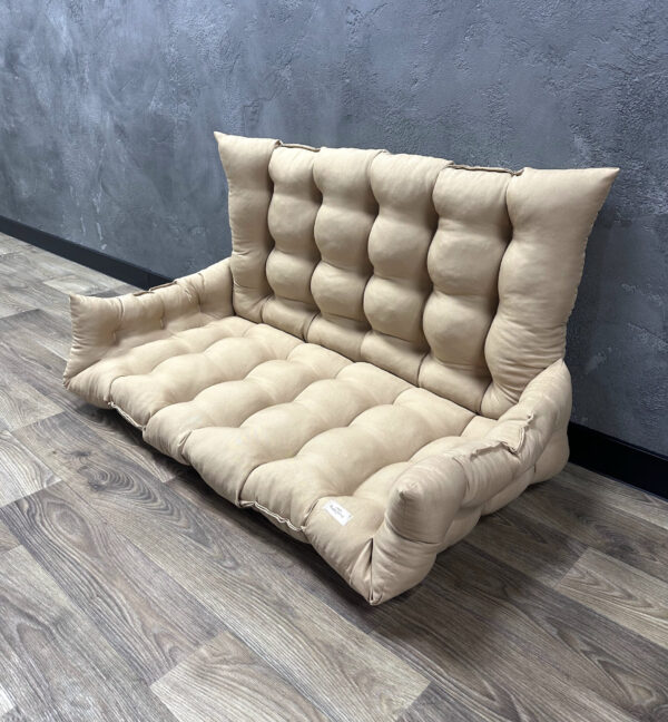 Подушка с бортами на поддоны/качели/каркасы Classic бежевый 100х50х50х20 см Подушка с бортами на поддоны/качели/каркасы Classic бежевый 100х50х50х20 см