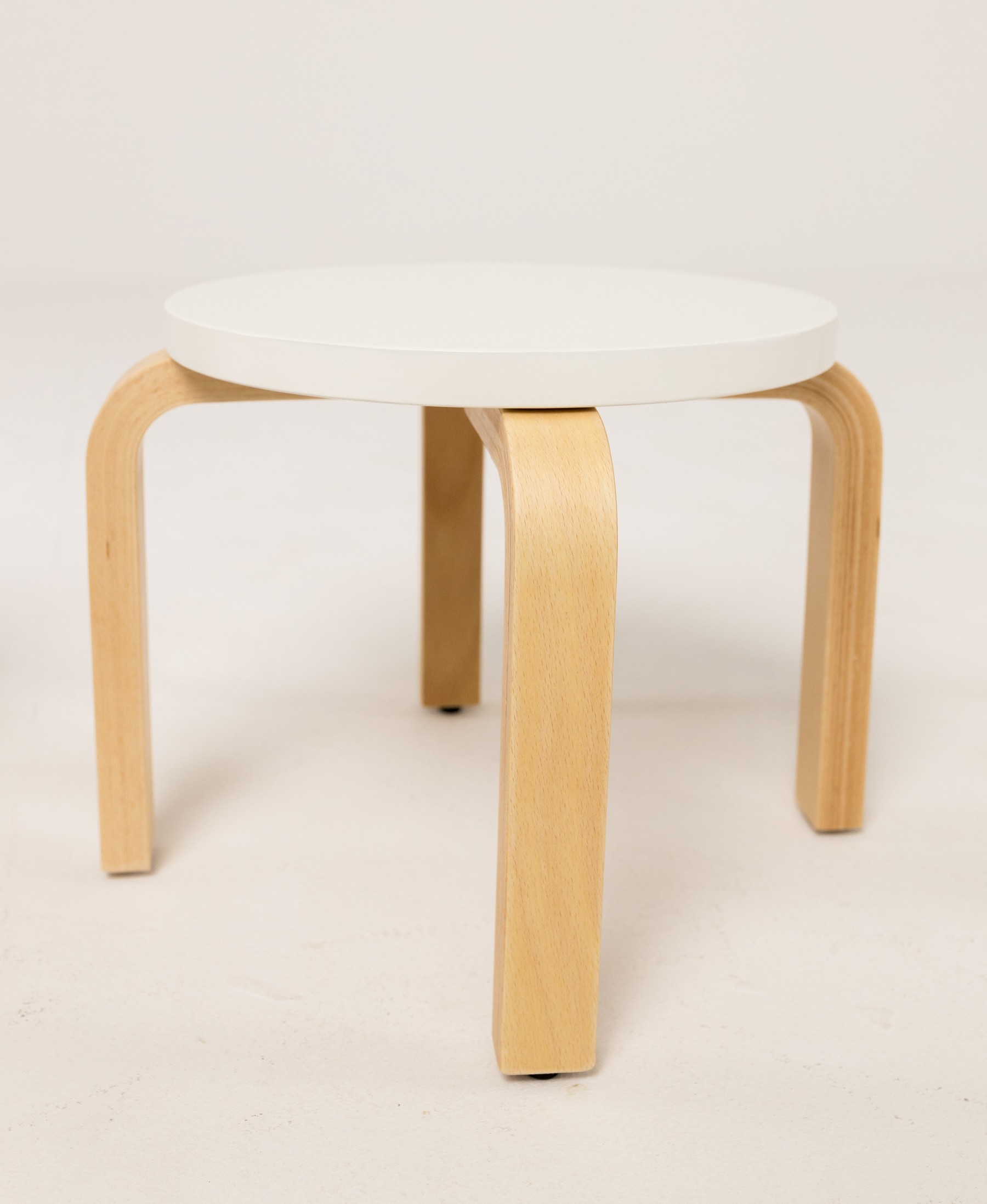 Детский табурет Kiddi бук белый