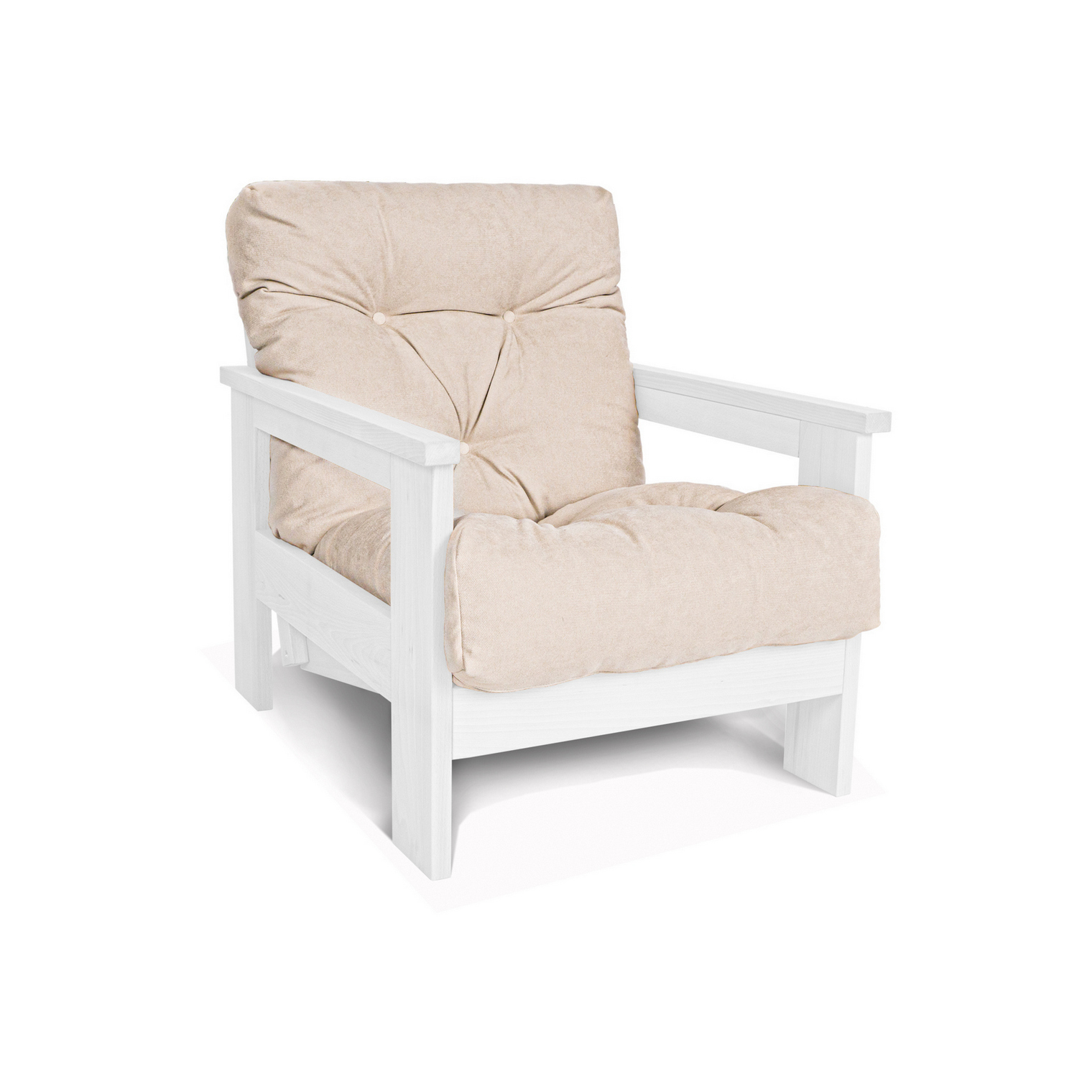 Кресло  Mexico белый/кремовый