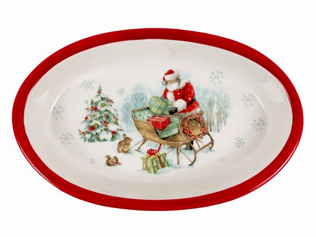 Блюдо для запекания Lefard Новый год 28x17x4,9см 858-0119