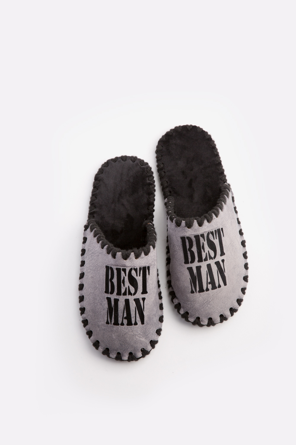 Мужские домашние тапочки Family Story Классические Best Man закрытые графитовые ЭВА 46-47 р
