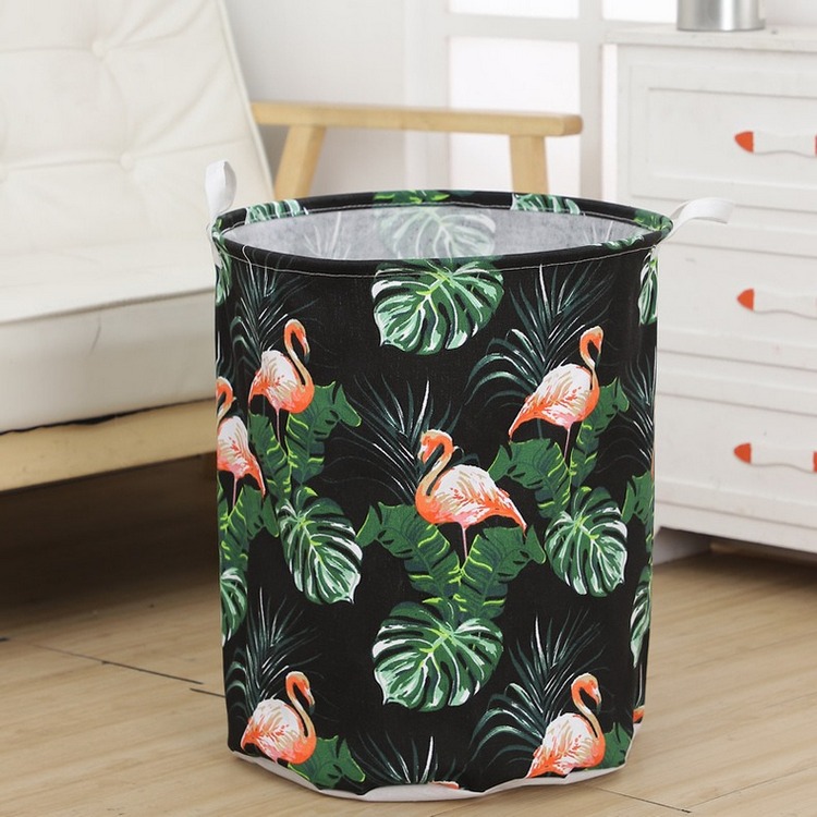 

Кошик Berni Home для іграшок, білизни, зберігання речей Flamingo, Чорний