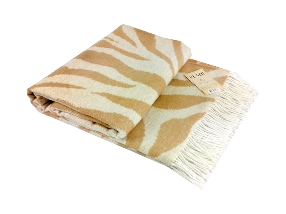 Плед Vladi Сан-Ремо трава 140х200 білий-беж