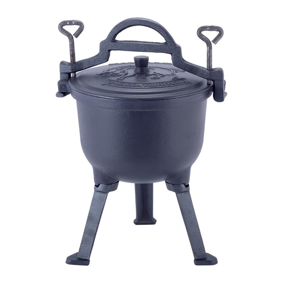 Котелок Kamille  чугунный эмалированный на ножках 4л. Котелок Kamille  чугунный эмалированный на ножках 4л.