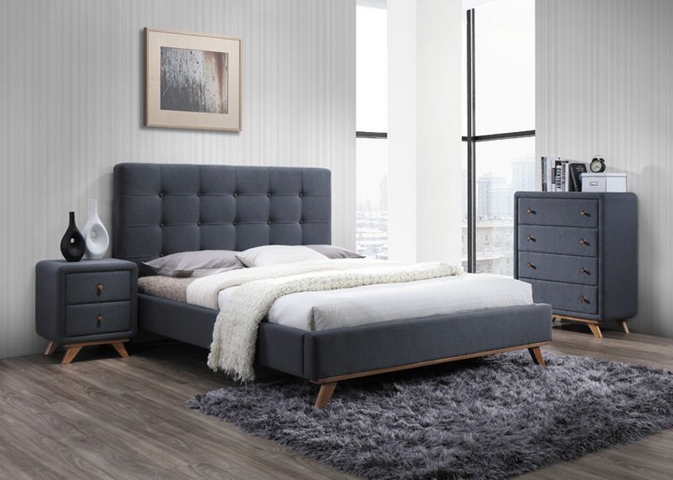 Двуспальная кровать Melissa 160X200 Серый Двуспальная кровать Melissa 160X200 Серый