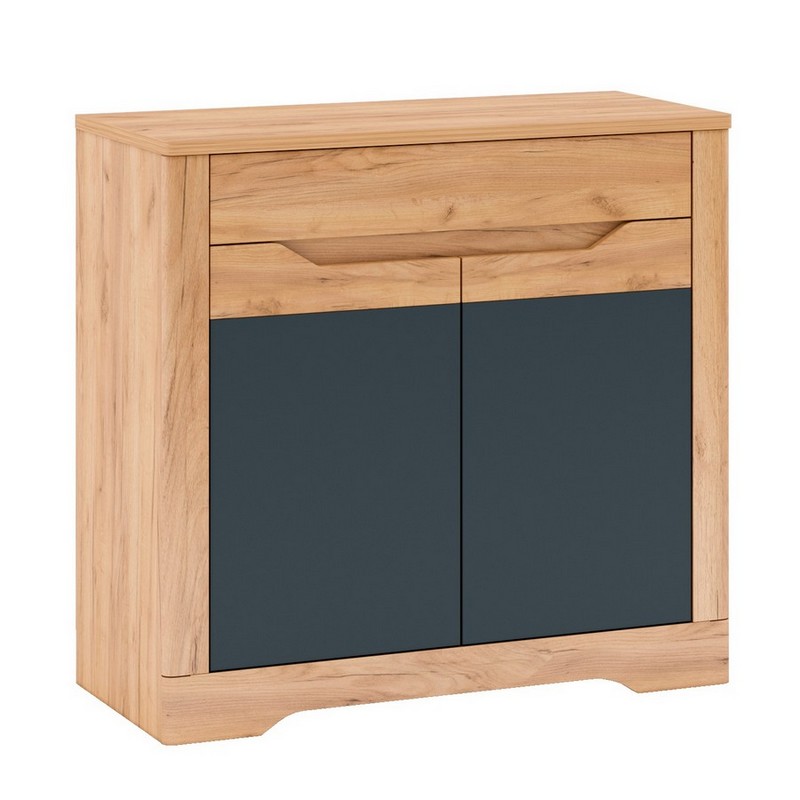 Комод Fidel G дуб крафт зол.+серый