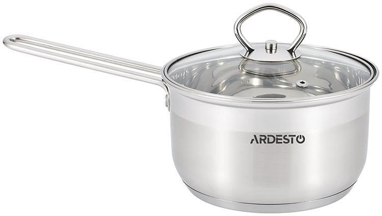 

Ківш з нержавіючої сталі з кришкою 1,6 L Ardesto AR1916SS, Металік