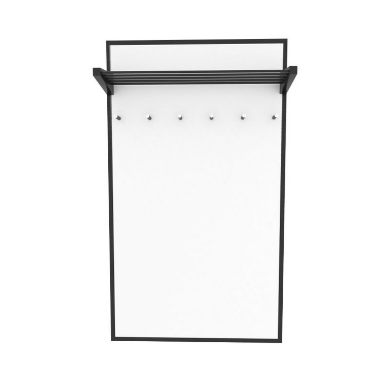 Настенная вешалка  Верона 2 Черный/ Белый