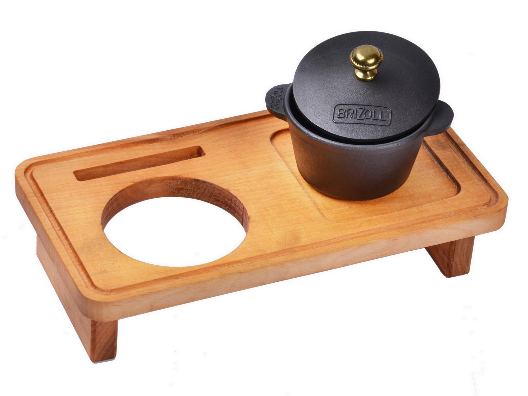 Порційна каструля з пiдставкою для подачі страв BRIZOLL 0,3 л H03-D