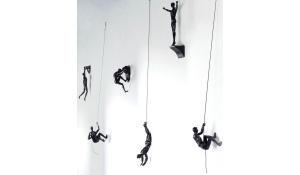 Набор скульптур Climbing man set (6 pcs) Black фото 1 Набор скульптур Climbing man set (6 pcs) Black фото 1