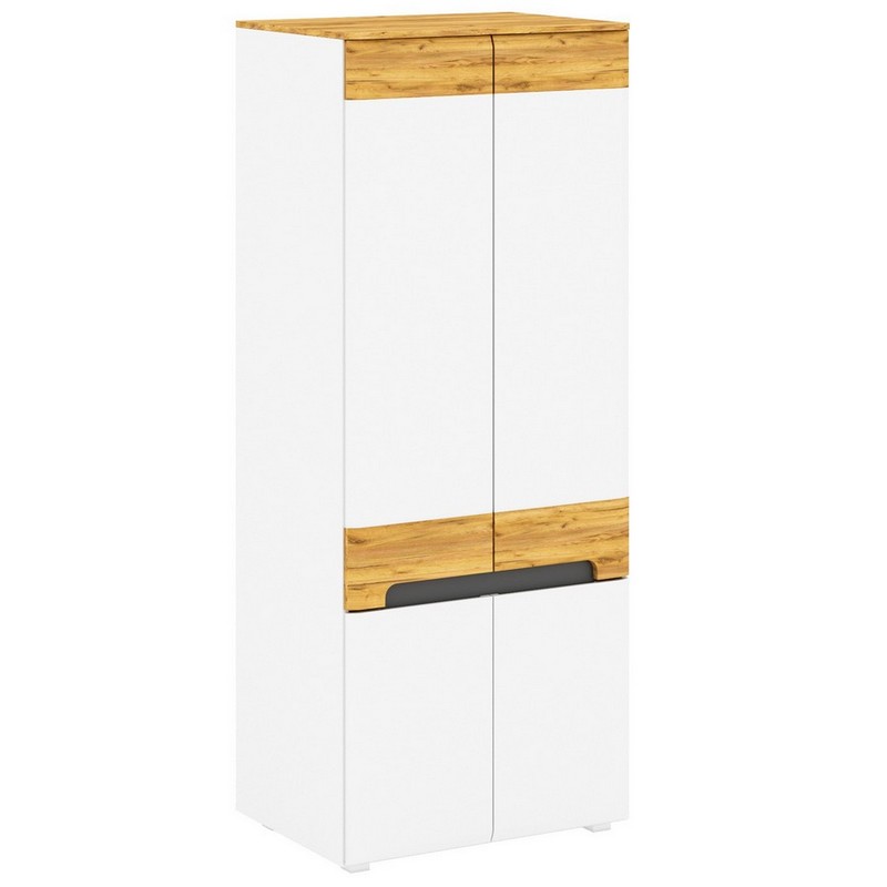 Шкаф для одежды Onyx I дуб крафт золотой/белый мат