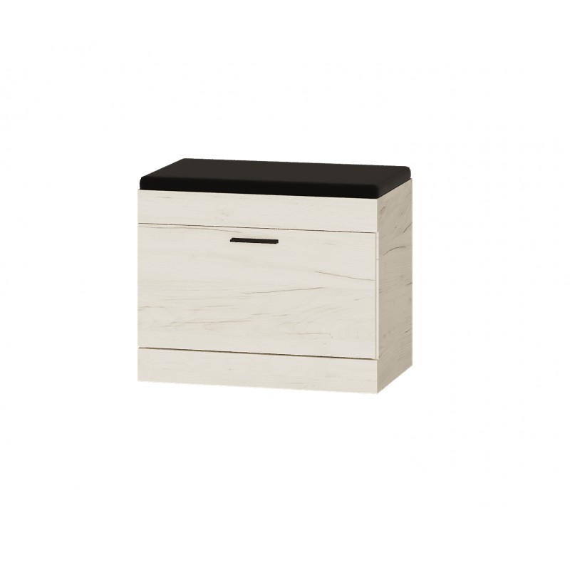 Тумба для обуви Соната Крафт 600 Дуб Крафт белый