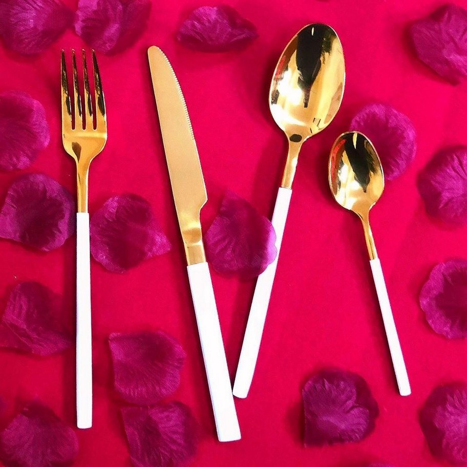 Набір столових приборів Olens 4 пр., Біла грація Набір столових приборів Olens 4 пр., Біла грація