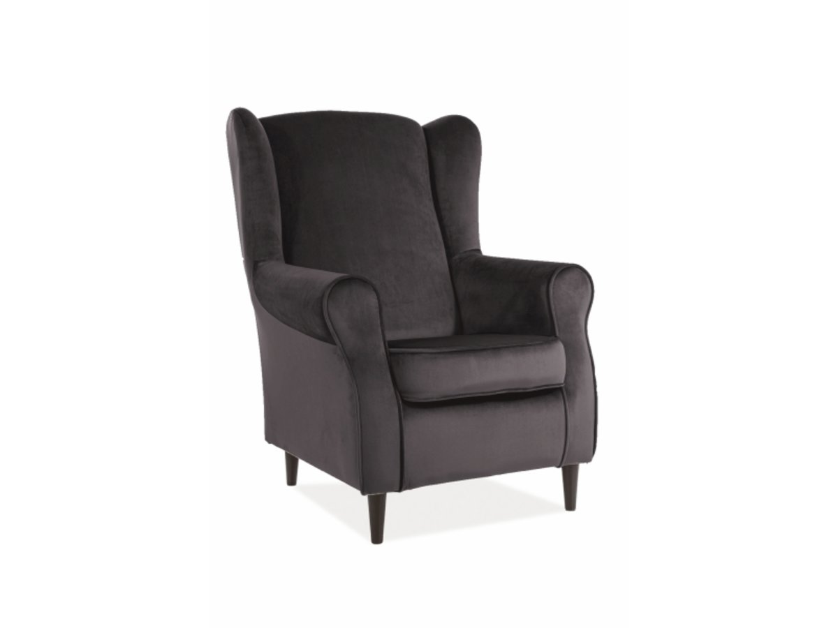 Кресло BARon Velvet черное Кресло BARon Velvet черное