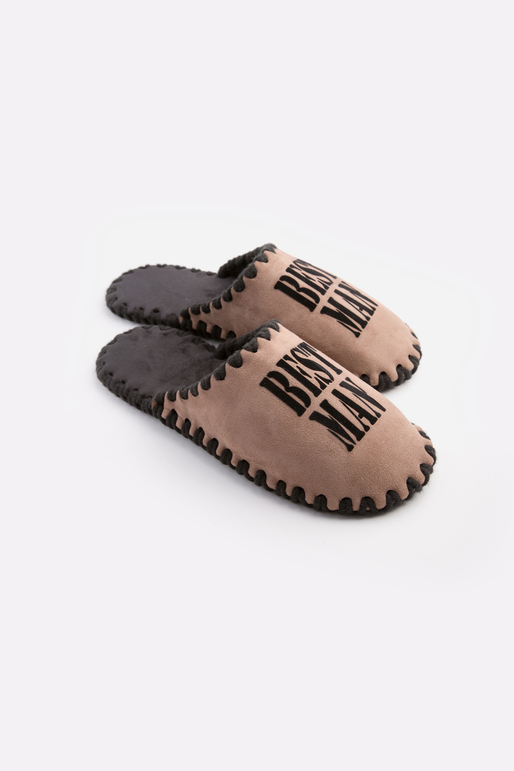 Мужские домашние тапочки Family Story Классические Best Man закрытые Мокко 40-41 р