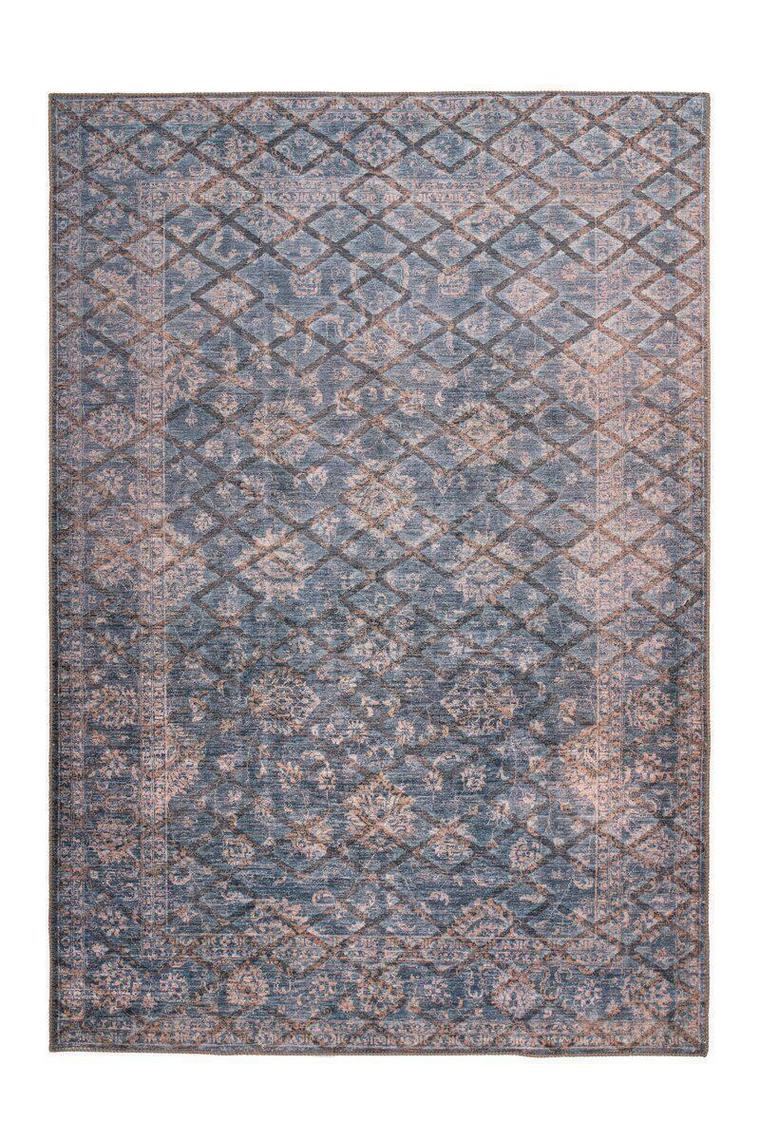 Ковер с рельефом Kayoom Antique 225 Синий 80х150 Ковер с рельефом Kayoom Antique 225 Синий 80х150