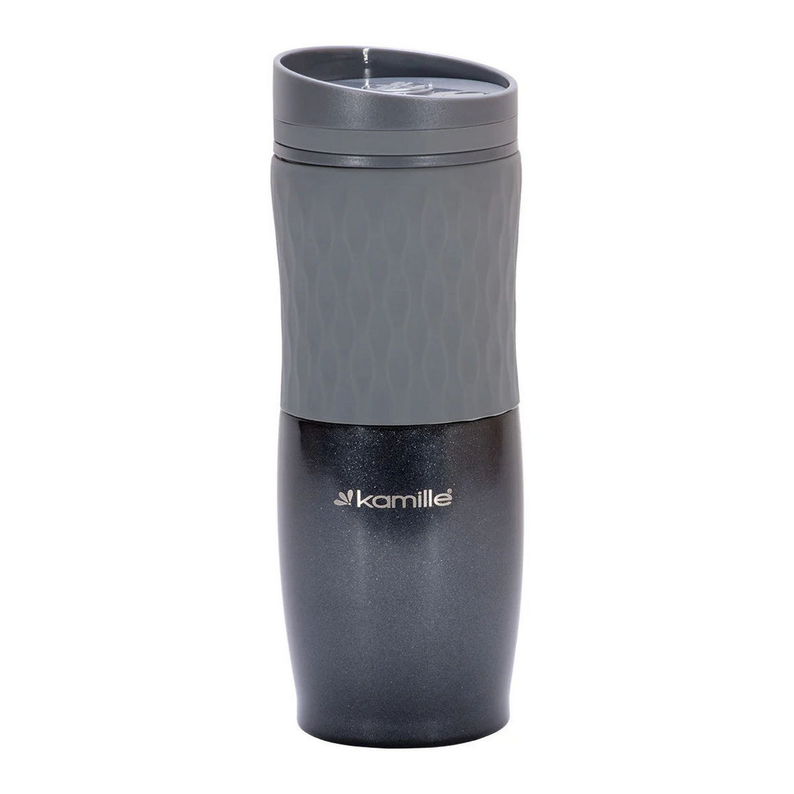 Термокружка Kamille Серый 500 мл, из нержавеющей стали с TPR вставкой KM-2047