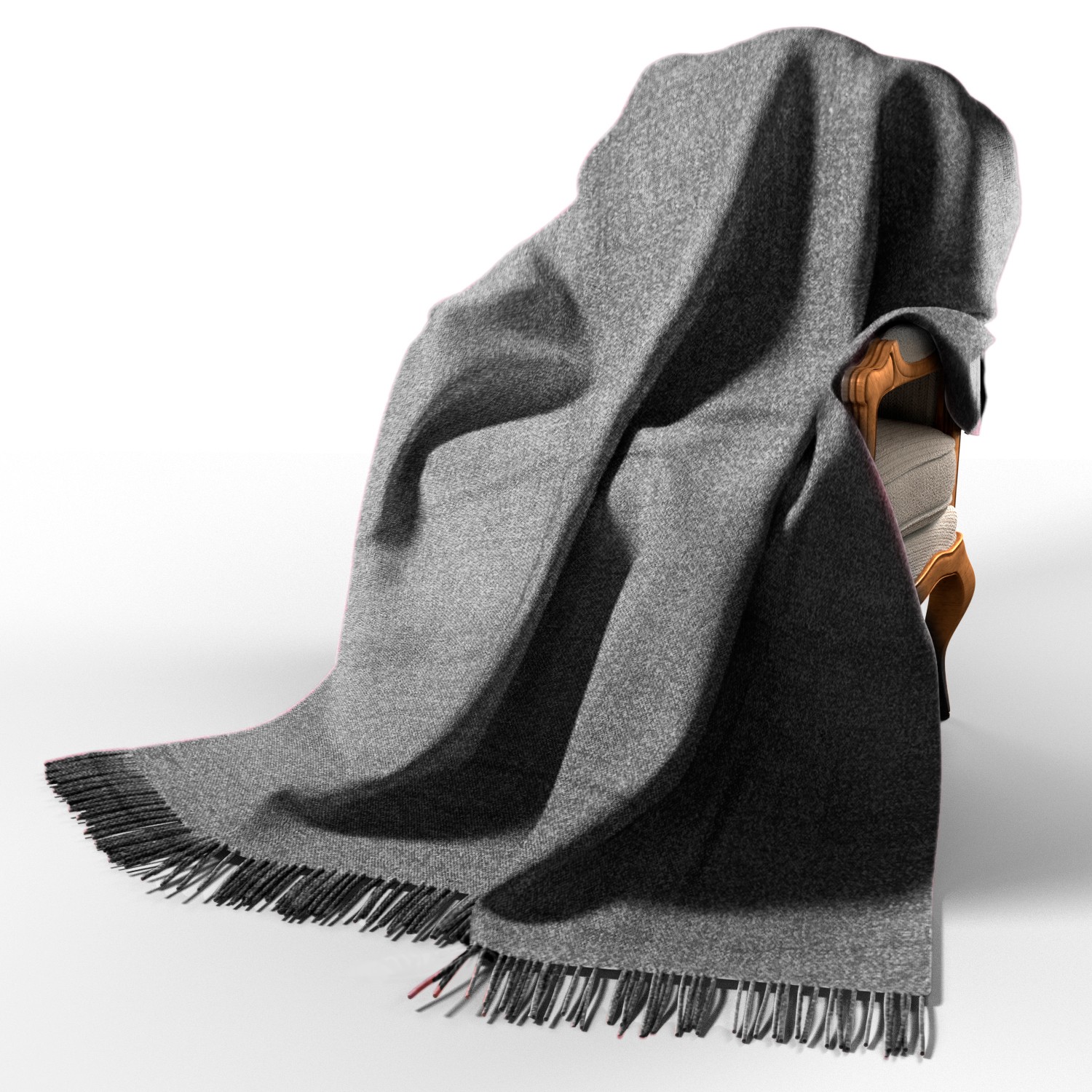 Плед шерстяной П2 серый Love You 140 x 200 см