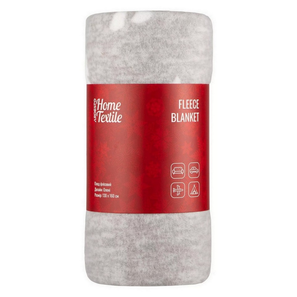Плед Ardesto Fleece 130x160см, олені Плед Ardesto Fleece 130x160см, олені