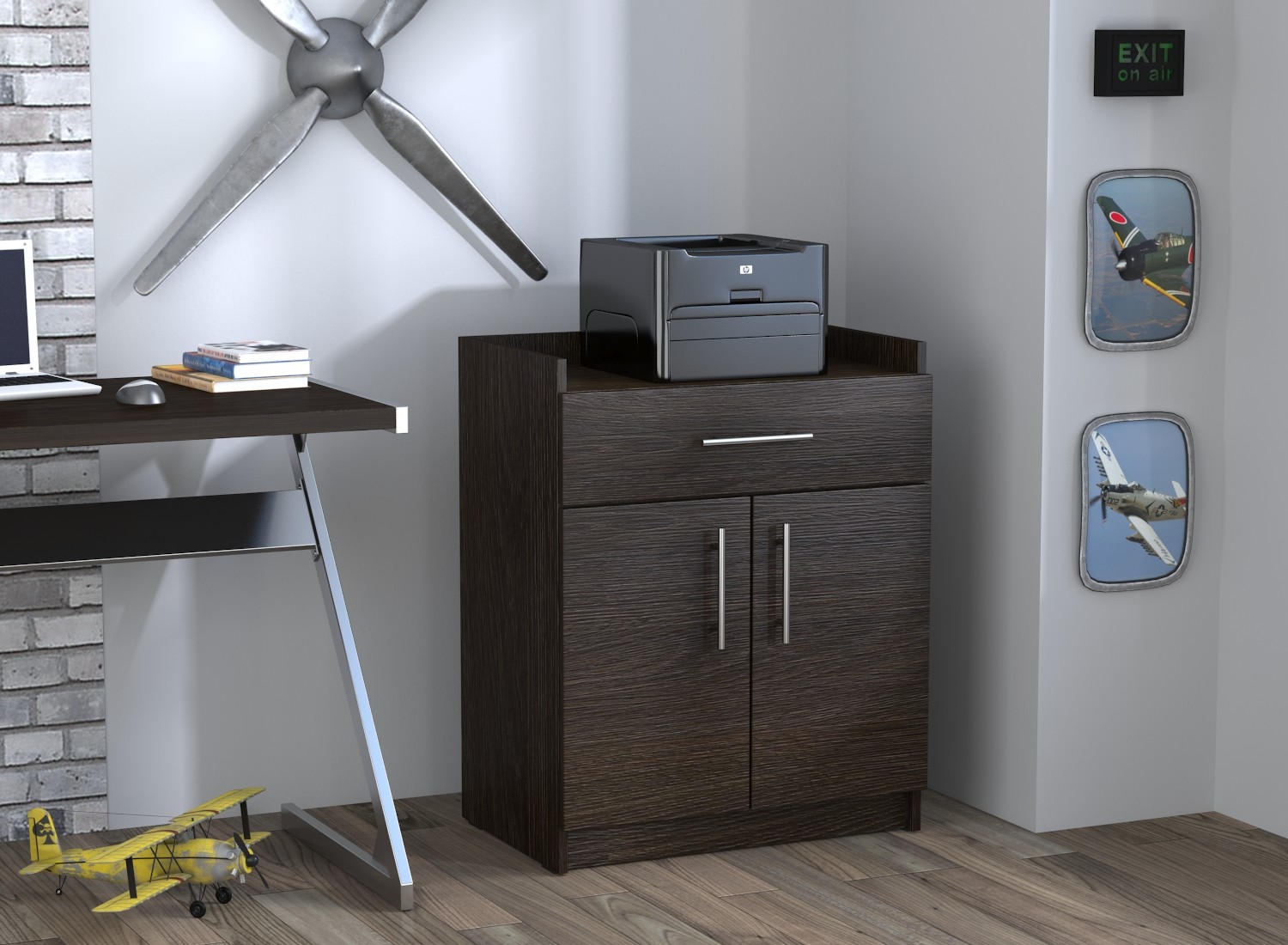 Тумба для принтера L-640 Венге Луизиана