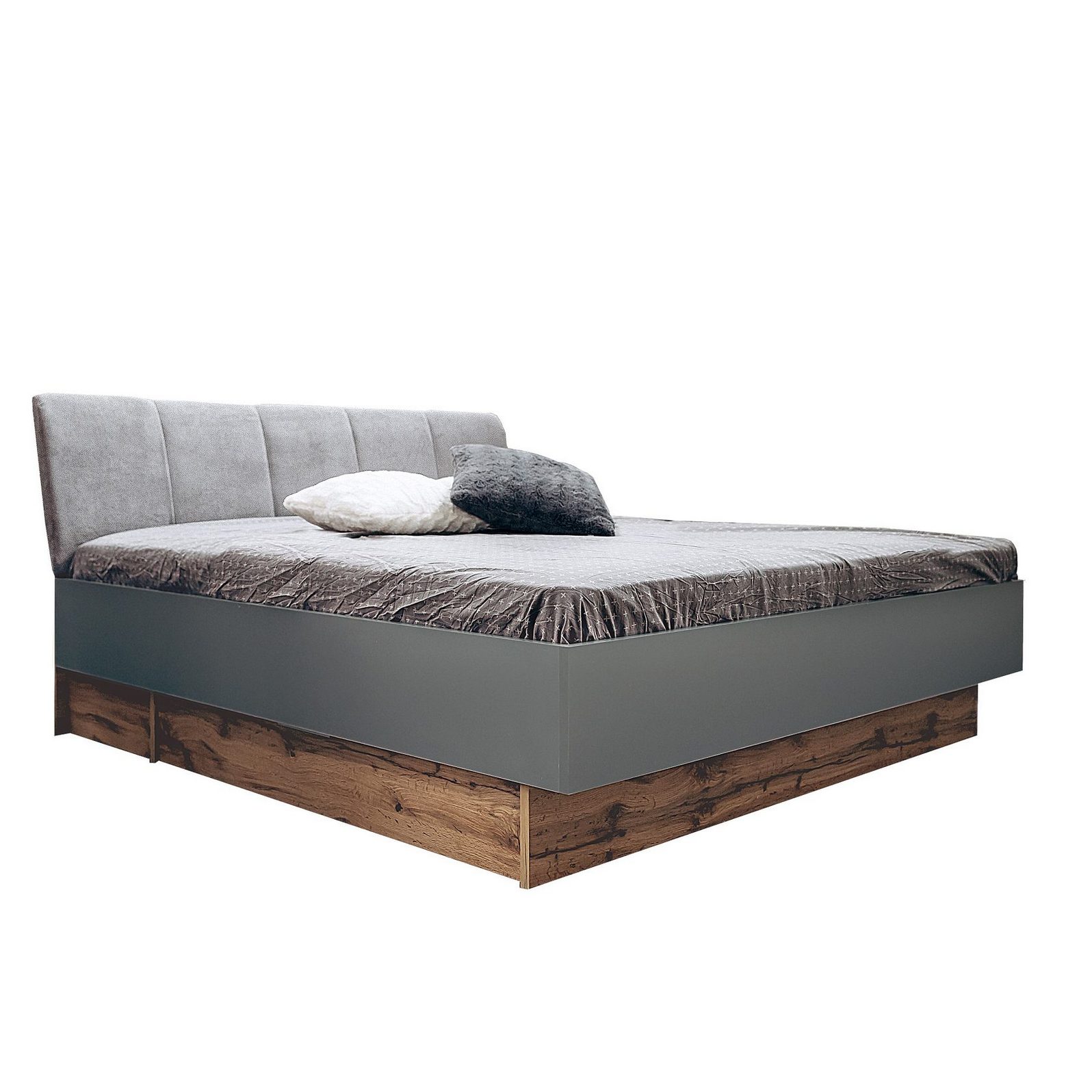 Кровать  Линц Серая 180 х200 без каркаса Кровать  Линц Серая 180 х200 без каркаса