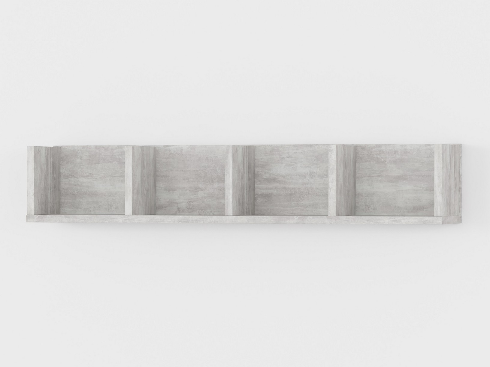 Полка для книг настенная NP-04 бетон