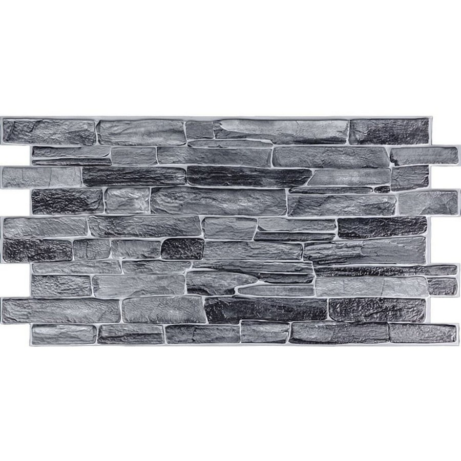 Декоративна ПВХ панель 96x48x0,4см  сірий SW-00001554