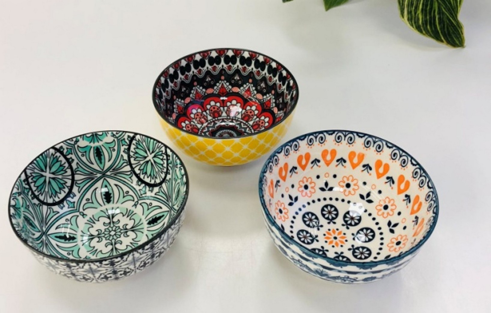 Салатник 400 мл Olens Тригір'я 12,5х5 см мікс кольорів 4шт