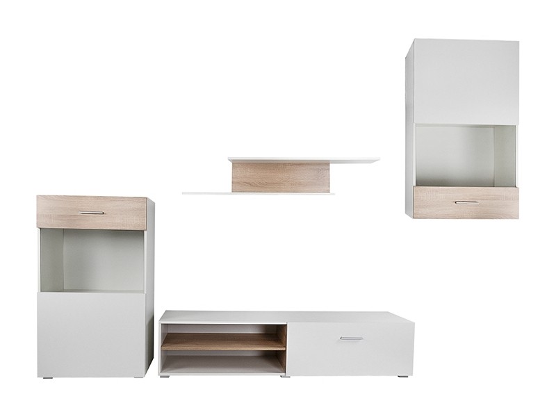 Стенка в гостиную Lina Дуб Сонома/Белая Стенка в гостиную Lina Дуб Сонома/Белая