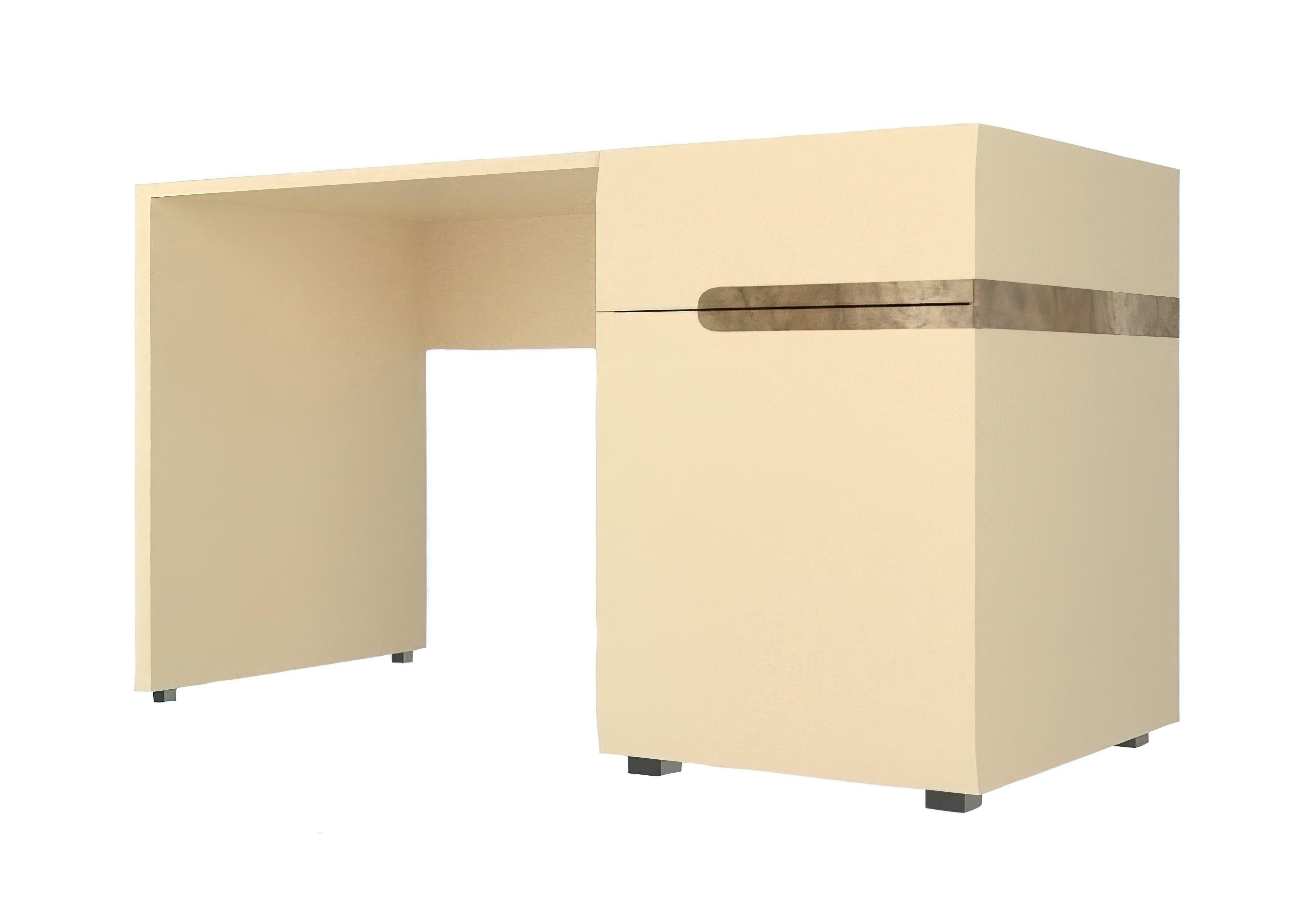 Стол письменный LETIS T2 правый ваниль+дуб каньон