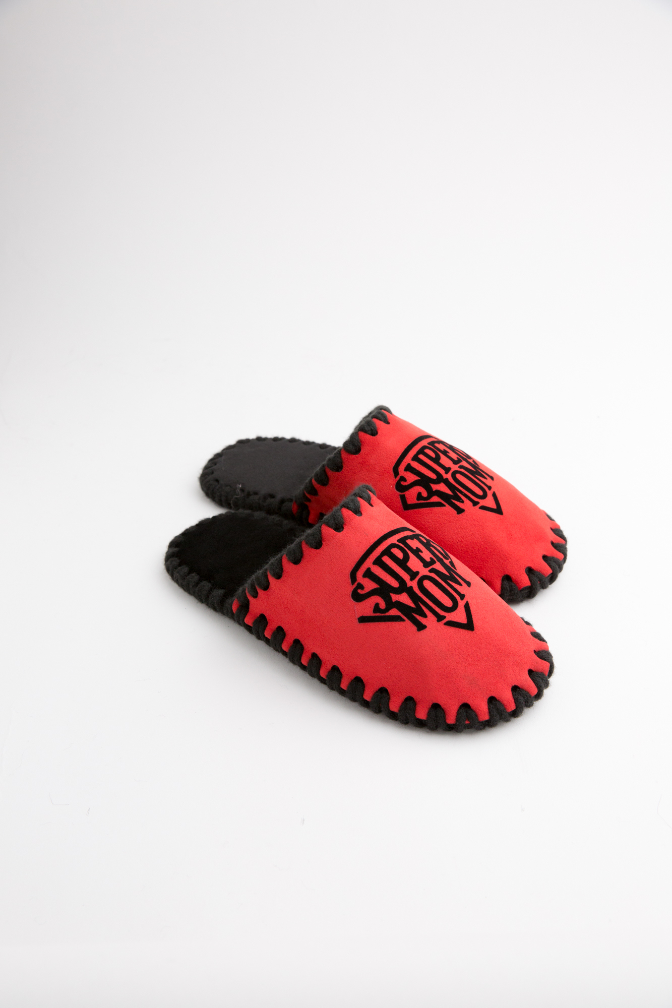 Женские домашние тапочки Family Story Классические закрытые Super Mom Красные 36-37 р