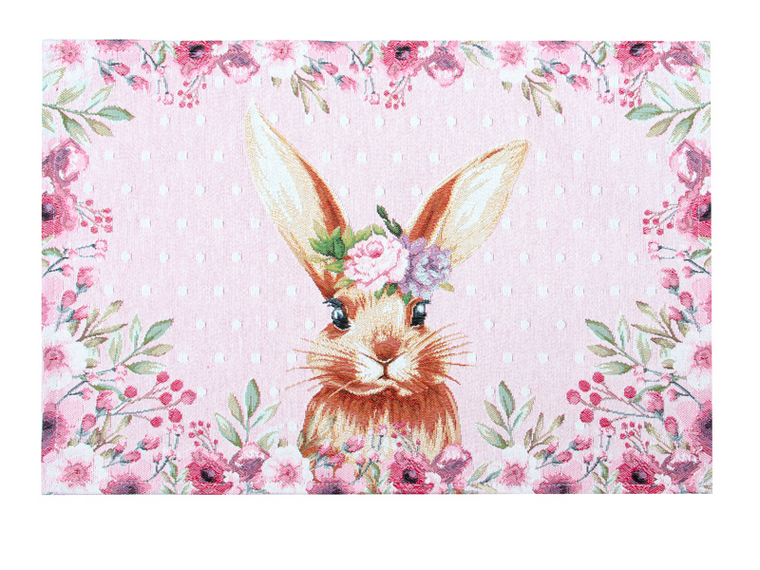 Гобеленова серветка Lefard 35x45  см рожева 711-077