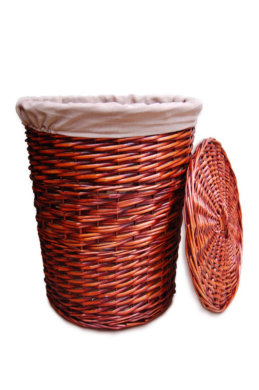 Кошик білизняний Natural House, круглий коричневий, 36х36х42 см Коричневий (FG-06S) Кошик білизняний Natural House, круглий коричневий, 36х36х42 см Коричневий (FG-06S)