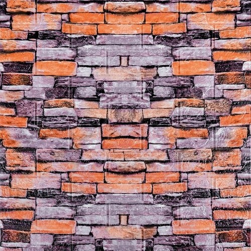 Самоклеющаяся декоративная 3D панель под кирпич ЕКатеринославский песчаник 70х77х0,6см  SW-00000044