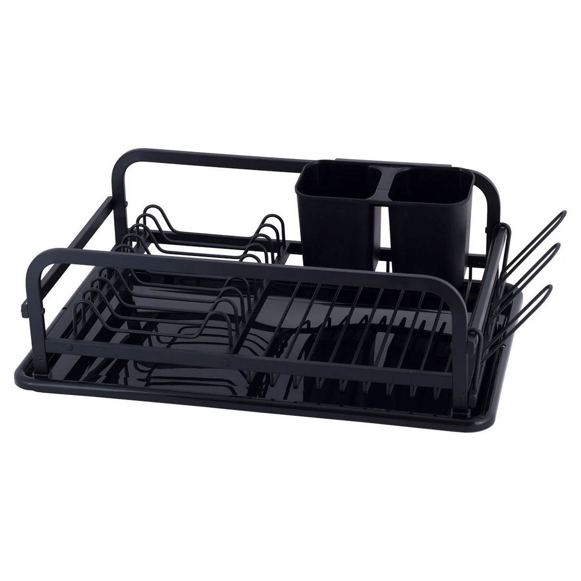 Сушарка для посуду Kamille 41х28х13,5 см з алюмінію, з піддоном KM-0752 Сушарка для посуду Kamille 41х28х13,5 см з алюмінію, з піддоном KM-0752