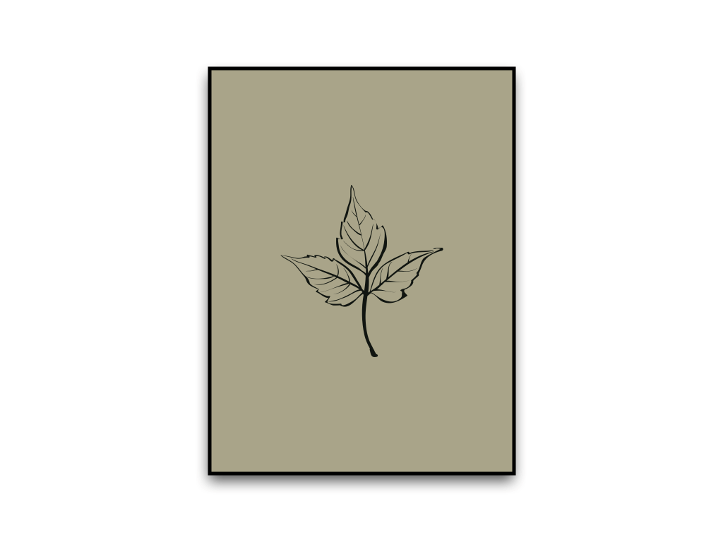 

Постер на стену Posters 04 Olive 50х70, Оливковый