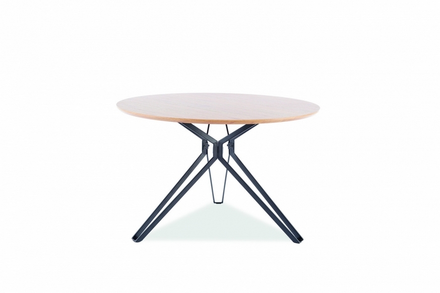 Стол COLT дуб/черный каркас д.120