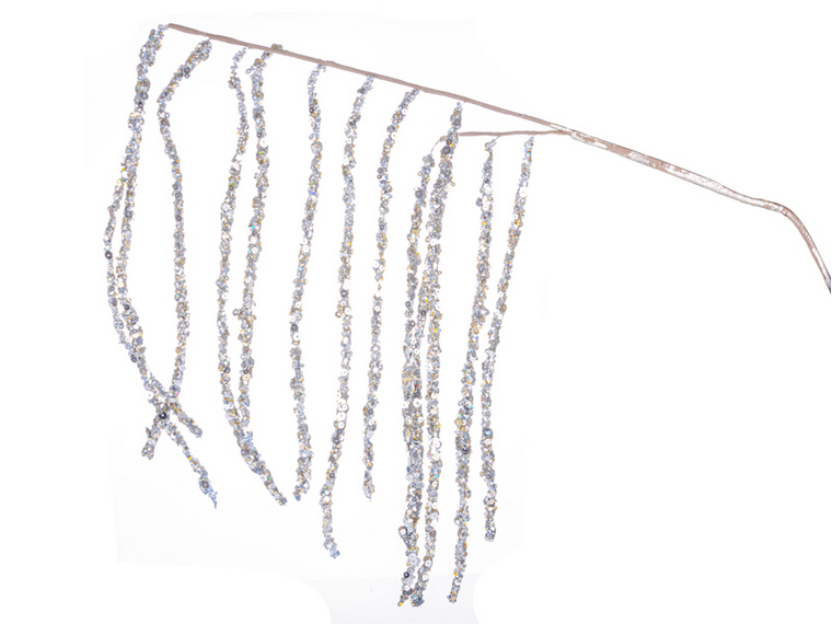 Веточка декоративная Lefard  серебро 79х38 см 66-018 Веточка декоративная Lefard  серебро 79х38 см 66-018