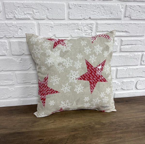 Подушка новорічна X-mas stars 40х40 см цільна