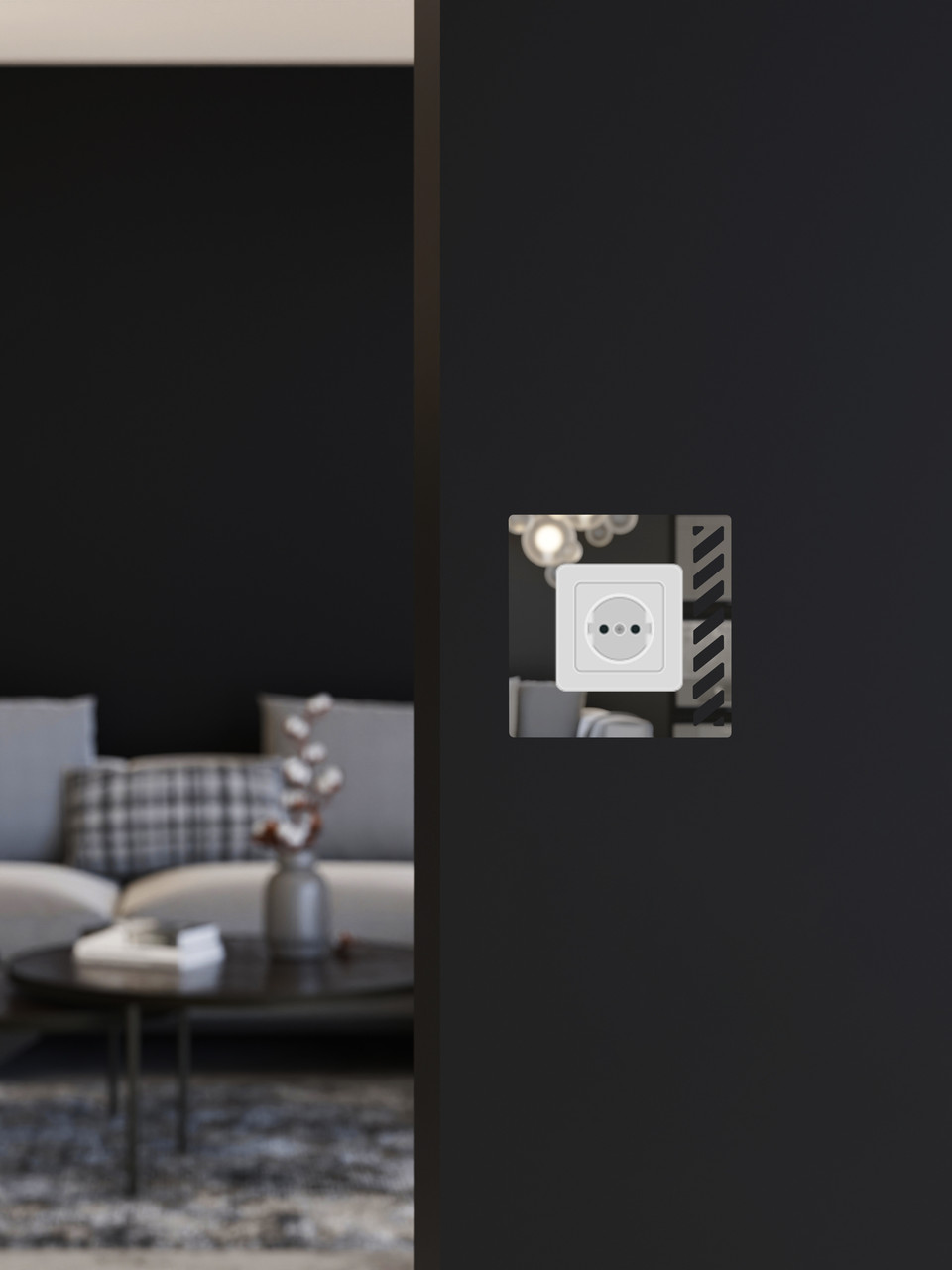 Зеркальный настенный акриловый декор рамка наклейка под выключатель №4 серебро 1 шт. Зеркальный настенный акриловый декор рамка наклейка под выключатель №4 серебро 1 шт.