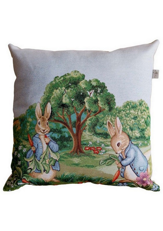 Подушка декоративна Прованс Пара зайців Галявина